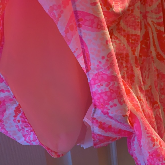 Lilly Pulitzer Kyla Slip Dress Mini Romper in Pink Pout Size 0 - Picture 10 of 12